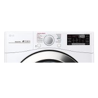 DLGX3701W LG Large Capacity Gas Steam Dryer - 7.4 cu. ft. White-2