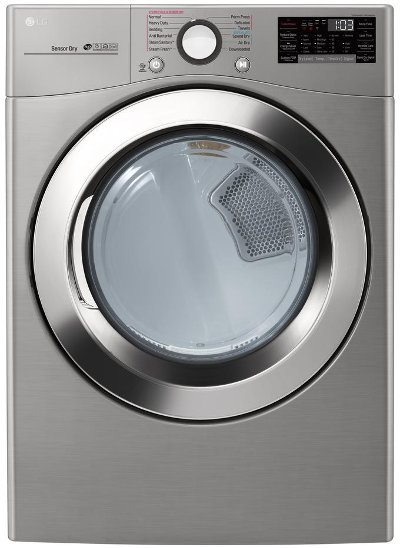 DLEX3700V LG Large Capacity Electric Steam Dryer - 7.4 cu. ft. Graphite Steel