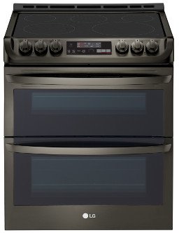 LTE4815BD LG Slide-in Electric Range - Black Stainless Steel-1