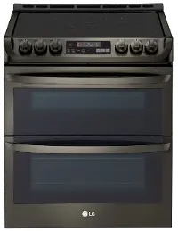 LTE4815BD LG Slide-in Electric Range - Black Stainless Steel