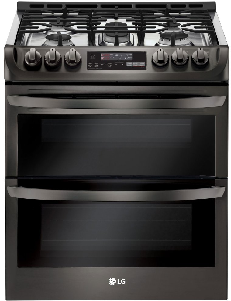 LTG4715BD LG Gas Range - 6.9 cu. ft. Black Stainless Steel-1