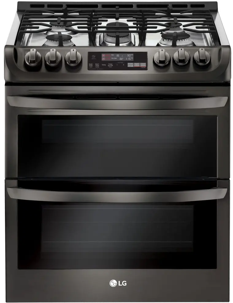 LTG4715BD LG Gas Range - 6.9 cu. ft. Black Stainless Steel-1