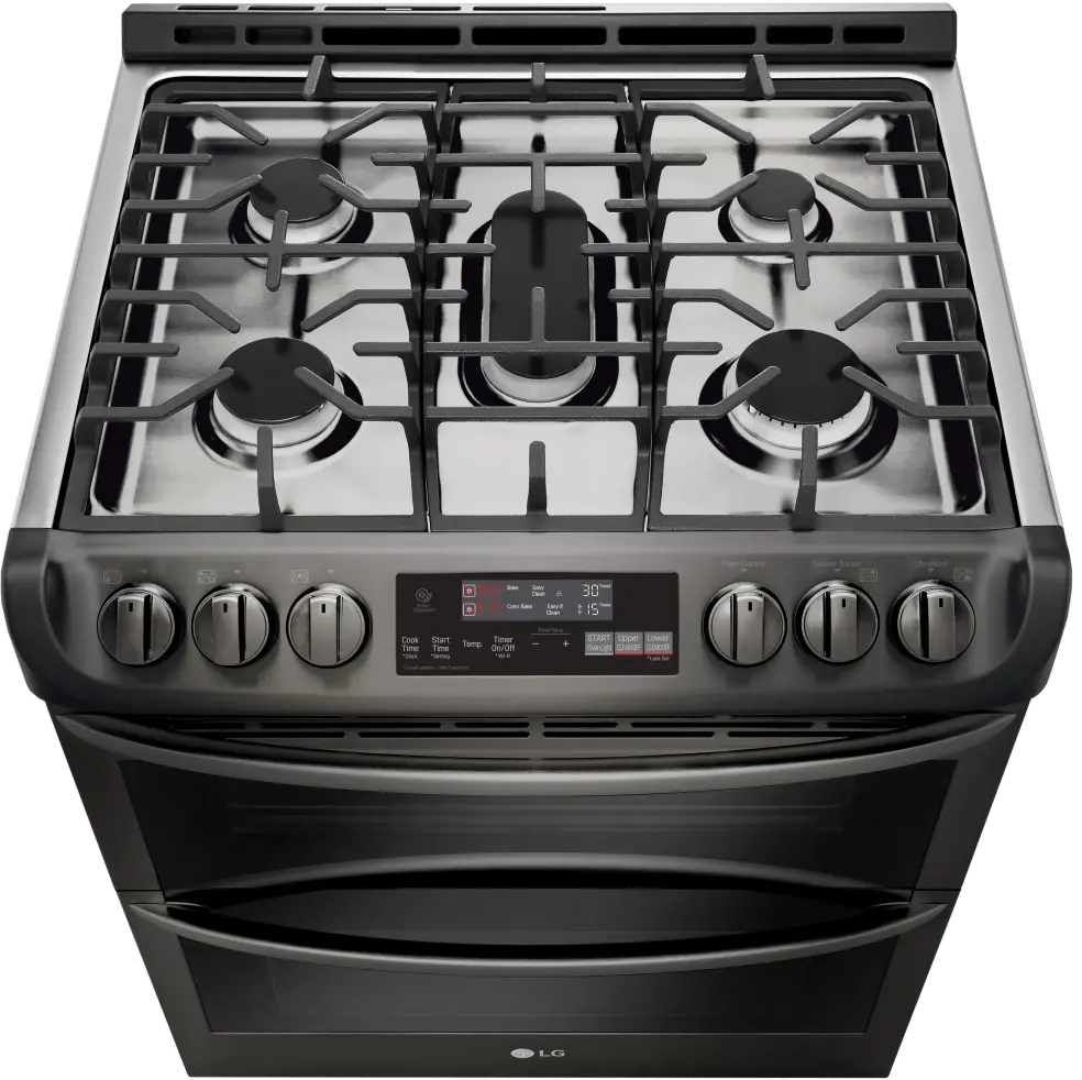 LTG4715BD LG Gas Range - 6.9 cu. ft. Black Stainless Steel-5