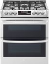 LTG4715ST LG 6.9 cu. ft. Smart WiFi Enabled Gas Double Oven Slide-In Range with ProBake Convection and EasyClean - Stainless Steel