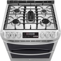LTG4715ST LG 6.9 cu. ft. Smart WiFi Enabled Gas Double Oven Slide-In Range with ProBake Convection and EasyClean - Stainless Steel-2