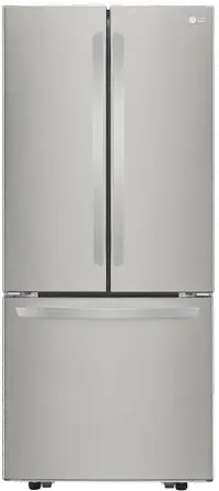 LFCS22520S LG 21.8 cu ft French Door Refrigerator - 30 W Stainless Steel