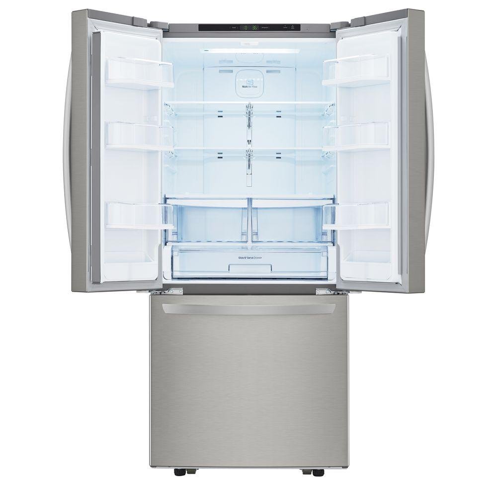 LFCS22520S LG 21.8 cu ft French Door Refrigerator - 30 W Stainless Steel-2