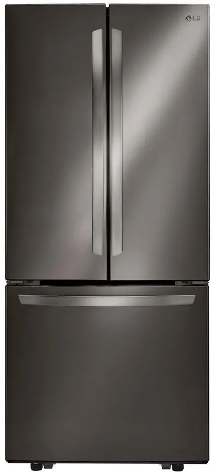 LFCS22520D LG 21.8 cu ft French Door Refrigerator - 30 W Black Stainless Steel-1