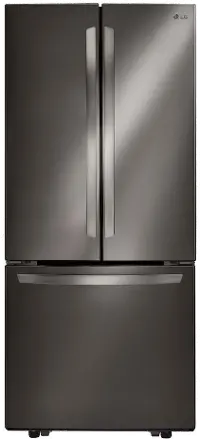LFCS22520D LG 21.8 cu ft French Door Refrigerator - 30 W Black Stainless Steel