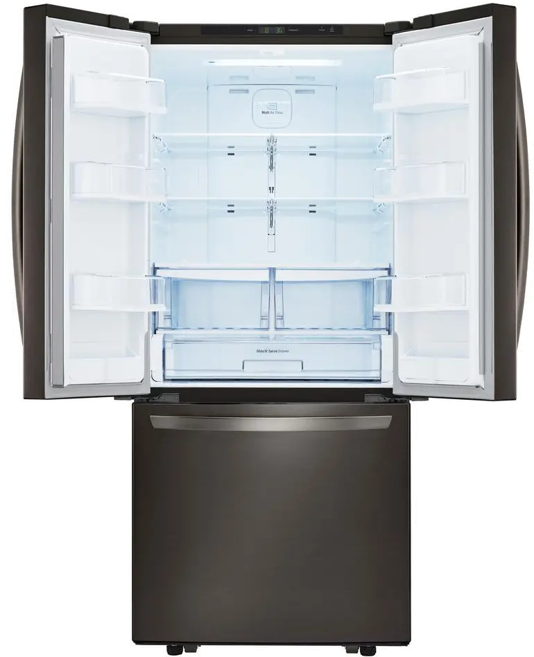 LFCS22520D LG 21.8 cu ft French Door Refrigerator - 30 W Black Stainless Steel-2