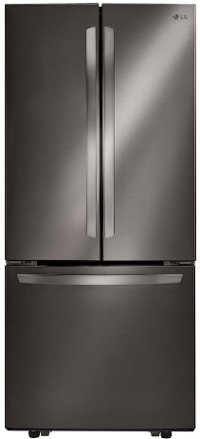 LFCS22520D LG 21.8 cu. ft. French Door Refrigerator - 30 Inch Black Stainless Steel