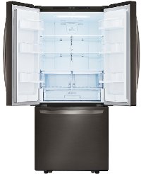 LFCS22520D LG 21.8 cu. ft. French Door Refrigerator - 30 Inch Black Stainless Steel-2