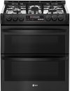 LTG4715BM LG 6.9 cu. ft. Smart wi-fi Enabled Gas Double Oven Slide-In Range with ProBake Convection® and EasyClean®