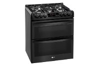 LTG4715BM LG Gas Double Oven - 6.9 cu. ft. Black Matte -2