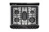 LTG4715BM LG Gas Double Oven - 6.9 cu. ft. Black Matte -4