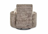 Gunmetal Gray Swivel Power Recliner - Cosmo-4