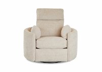 Ivory Swivel Power Recliner - Cosmo-3