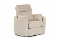 Ivory Swivel Power Recliner - Cosmo-4