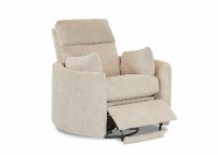 Ivory Swivel Power Recliner - Cosmo-5