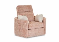 Rosequartz Pink Swivel Power Recliner - Cosmo-4
