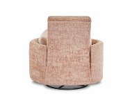 Rosequartz Pink Swivel Power Recliner - Cosmo-5