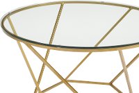 Geometric Nesting Gold and Glass Coffee Tables-3