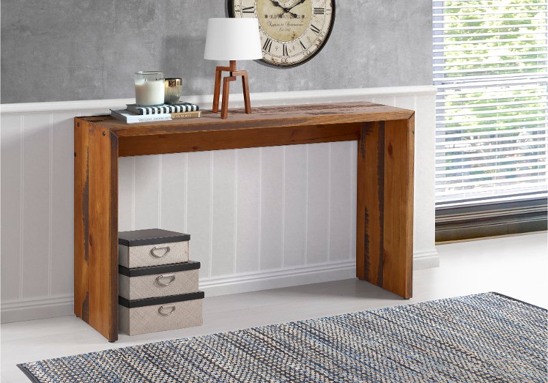 Rustic Brown Entryway Table Rc Willey Furniture Rustic Brown Entryway Table