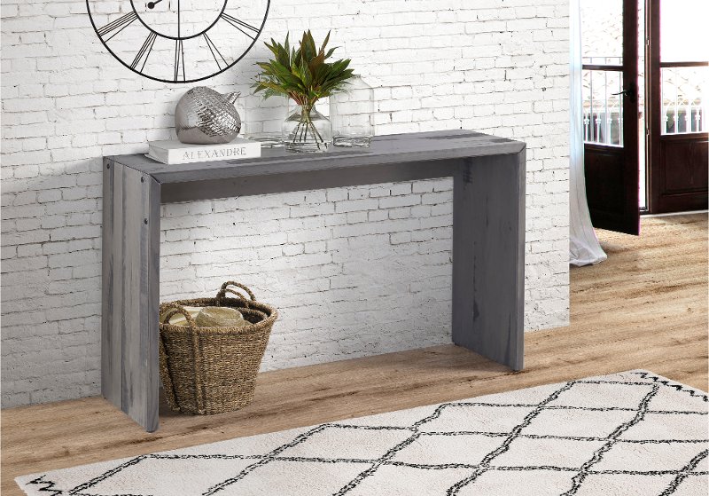 Rustic Gray Entryway Table Rc Willey Furniture Store