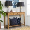 Country Style Rustic Brown Entryway Table-1