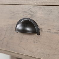 Country Style Rustic Gray Entryway Table-3