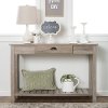 Country Style Rustic Gray Sofa Table