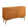 52 Inch Retro Brown TV Stand - Angelo-3
