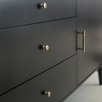 52 Inch Retro Black TV Stand - Angelo-2