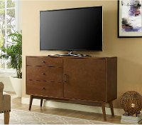 52 Inch Retro Dark Brown TV Stand - Angelo