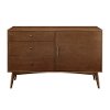 52 Inch Retro Dark Brown TV Stand - Angelo-2
