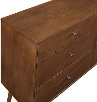 52 Inch Retro Dark Brown TV Stand - Angelo-4
