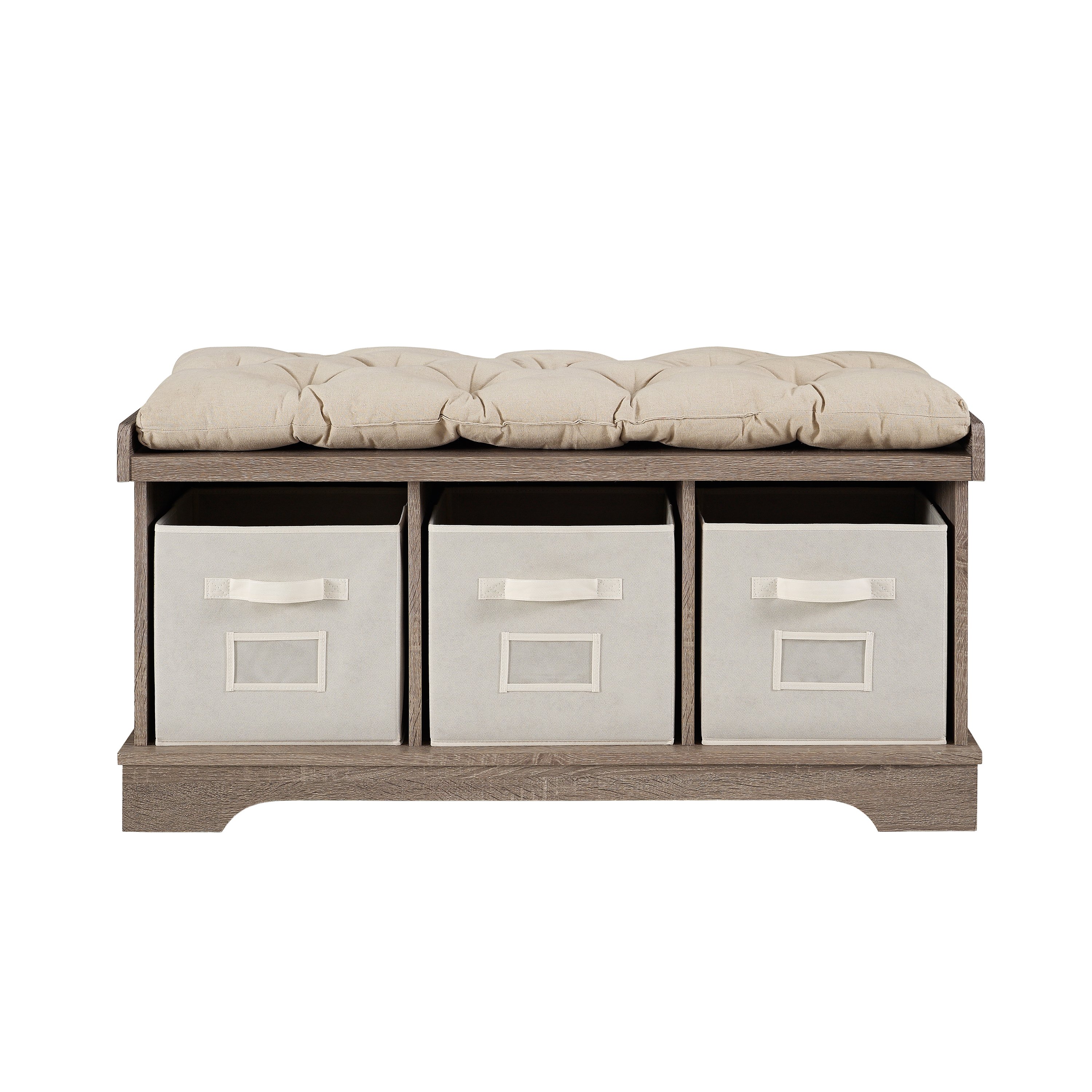 B42STCAG Driftwood Wood Storage Bench-2