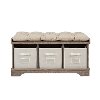 Driftwood Wood Storage Bench-2