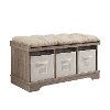 Driftwood Wood Storage Bench-3