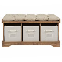Barnwood Wood Storage Bench-3