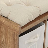 Barnwood Wood Storage Bench-4