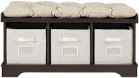 B42STCES Espresso Brown Wood Storage Bench-2