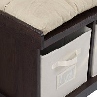 B42STCES Espresso Brown Wood Storage Bench-4