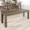 Homestead Simple Aged Gray Wood Dining Bench-1