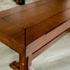 Millwright Antique Brown Wood Dining Bench-2