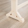Millwright Antique Cream Wood Dining Bench-4
