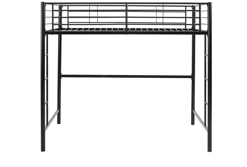 BDOLBL Contemporary Black Full Size Loft Bed - Sunrise-2