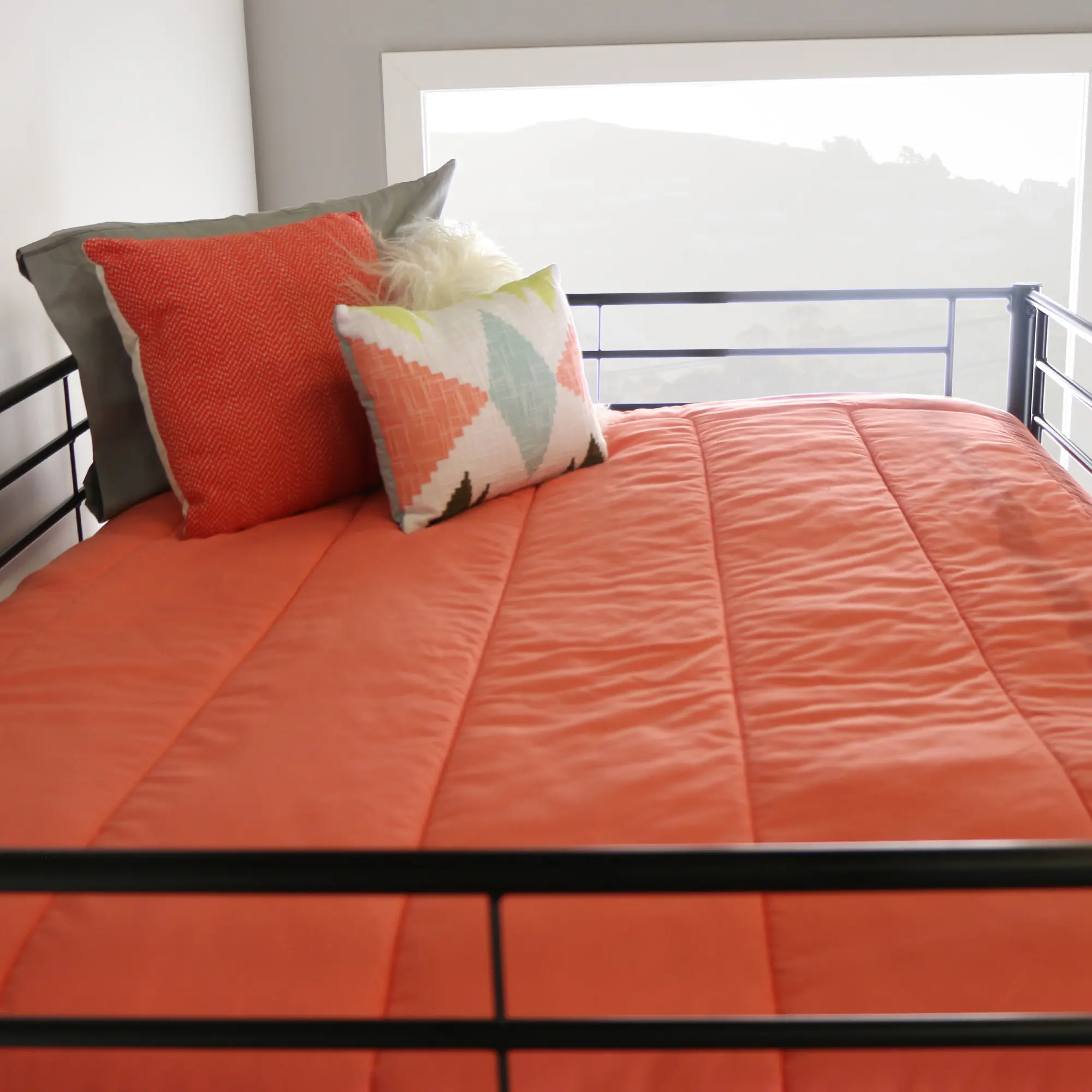 BDOLBL Contemporary Black Full Size Loft Bed - Sunrise-3