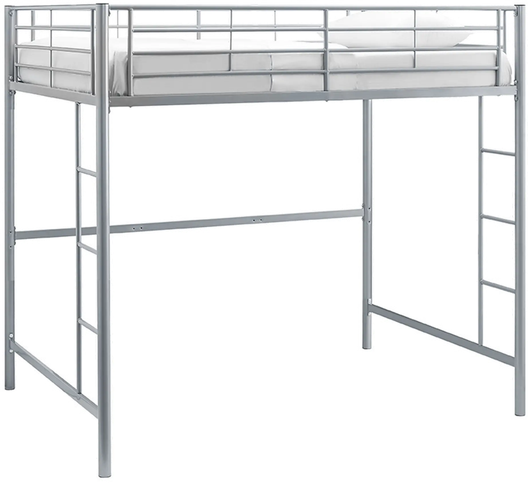 BDOLSL Contemporary Silver Full Size Loft Bed - Sunrise-2