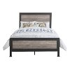 Rustic Industrial Gray Wash Queen Size Bed - Rustic Home-2